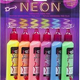 Tulip Dimensional Neon Fabric Paint, 6-Pack-23