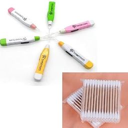 Alokaa (PACK OF 5) LED Flashlight Earpick Wax Remover With 2 EarBuds Cleaner Ear Cleaning Led Light Tools For Kids Baby Men And Women Ear Curette Safety with Brush (Multi Color)-24