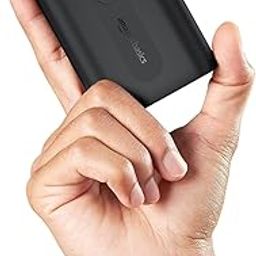 Amazon Basics 10000 mAh Lithium Polymer Mini Power Bank with 22.5W Fast Charging, Dual Output, Charging Indicator, Type-C Cable Included (Black)-69