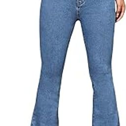 Women's Cotton Lycra Blend Boot Cut Leg Jeans-picture-17