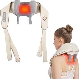 BREAK HEAD Electric Neck and Back Massager with Heat, 6 Massage Heads, Heated Therapy for Cervical and Trapezius Muscles-image-75