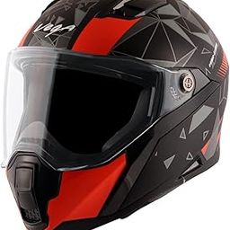 Vega Storm Drift Dull Black Orange Helmet-L-image-37