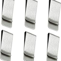 6pcs Stainless Steel Money Clips, Creative And Fashionable Bookmarks, Suitable for Various Items.-image-30