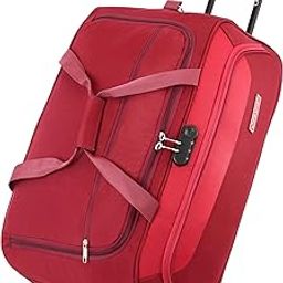 65 cms Anti-theft Voyage Wheel Duffle Bag | Trolley Bag (Maroon)-image-34