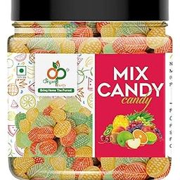 ORGANIC PURIFY Colorful Mix Fruit Candy (Mouth Freshner), Jar Pack 400G-29
