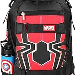 Spider Man 29 liters Polyester Durable Fabric Office Laptop Backpack for Adults, Boys (Red & Black) -AZ293-image-65
