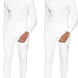Men's V-Neck Full Sleeves Upper and Full Length Lower Thermal Set - Pack of 2 (#Ultima-Men-RNFSLwrSet)-image-34