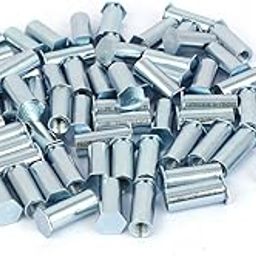 3NH® M4x15mm Hex Head Full Thread Carbon Steel Zinc Plated Self Clinching Standoff Silver Tone 50pcs-image-41