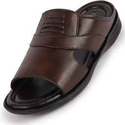 Men's Daily Indoor Outdoor Comfort Stitched Open Toe Slip On Slipper-picture-52