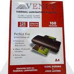 High Glossy Thermal Laminating Pouch A4 Size (225 x 310 mm) 125 Micron 100 Pcs-31