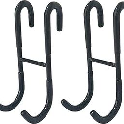 CALANDIS™ 2Pcs Over Door Shower Hook Decor Coat Rack for Entryway Bedroom Baseball Cap Black | Shower Curtain Hooks | Bath-image-31