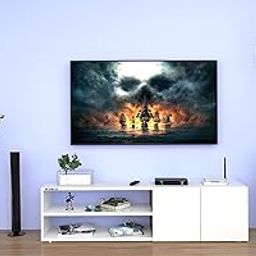 Redwud Victoria Engineered Wood TV Entertainment Unit/Floor Standing TV Unit/TV Unit for Living Room (White) - Ideal for Upto 52" (D.I.Y) Matte Finish-image-2