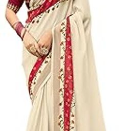 Women's Soft Tusser Silk Printed Saree with Unstitched Blouse Piece-image-15
