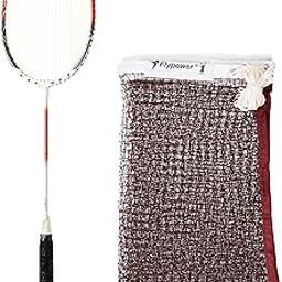 Flypower Badminton Racket TORANDO 911X with NET 850 MAHROON, Multicolor-picture-11
