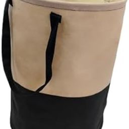 Disu 45L Ltr- Laundry Bag Foldable | Laundry Bag for Clothes | Clothes Basket | Basket for Clothes Storage | Toy Storage Basket (36x36x45cm, Black & Beige)-27