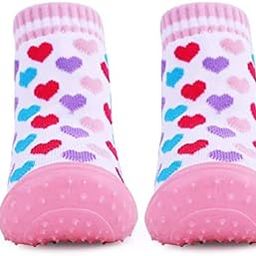 u-grow Baby Anti-Skid Breathable Soft & Comfortable Socks Shoes(21) (light Pink)-image-83