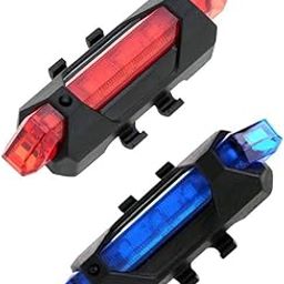AlexVyan Bicycle 4 Lighting Mode 2 Pcs USB Rechargeable Front Head and Rear Tail Cycle Light-14