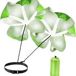 LOOM TREE Running Speed Chute Powerchute Umbrella for Soccer Core Strength Kids Adults Green | Team Sports | Soccer | Training Aids-image-53