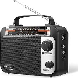 Multi-Band AM/FM/SW1-2 Radio Transistor Radio AC or Battery Operated with Best Reception Big Speaker and Precise Tuning Knob with AUX in & 3.5mm Earphone Jack-image-17