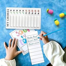 PRIVEN Portable My Chores Home Note Board Management Planning Memo Boards Reminding Time.-picture-22