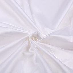 Silk White Dyeable Banarsi Chanderi Unstitched Fabrics for Creating Dresses, Indian Ethnic Wear (1 Meters)-picture-19