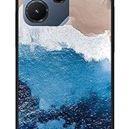 NDCOM for Infinix Hot 30i Back Cover Infinix Hot 30 i Back Cover | Stylish Protection Infinix Hot 30i Cover | Beach Ocean Blue Printed Metal Case-picture-29