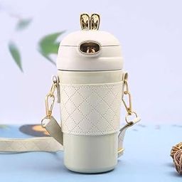 SHRUSHTY WORLD~"Rabbit Style Water Bottle with Strap - 1 Litre Leakproof BPA-Free Plastic Bottle for Kids, Gym, Travel & Outdoor Activities - Easy to Carry, Durable & Lightweight~~ (multicolor)-16