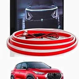 Car Led Wood Light/Front Bonnet led Light White Compatible with Magnite-picture-17