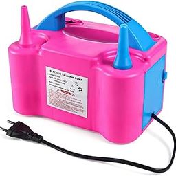 Play Nation Premium High Power Electric Balloon Inflator, Portable Dual Nozzles Balloons Air Pump for Balloon Arch, Ideal for Birthday, Anniversary & Other Celebrations, Party Accessory, Blue & Pink-image-31