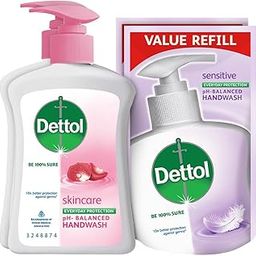 Dettol Liquid Handwash (Skincare), 200 ml with Free Liquid Handwash, 175 ml (Skincare), Pack of 2-image-34