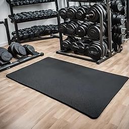 AGRONOVA Gym Mat for Floor – 30 MM Thick, Black Colour, 8 x 5 Feet, Covers 40 Sq. Ft Area – High-Density Non-Slip Exercise Mat for Home Gym, Fitness Studios, and Workouts – Durable Shock-Absorbing Mat-picture-21