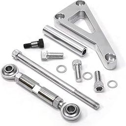 SBC Alternator Bracket, Long Water Pump Lwp Aluminum Alternator Bracket Kit Polished for Chevy SBC 350 Small Block Engine-picture-11