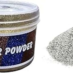 Glitter Sparkle Powder, Multiple Use Pack 100 Gram (Brand-Fastobond) - Silver-image-62