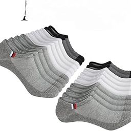 Breathable Cushion Cotton Mix Athletic Ankle Socks, 10 Pairs, Unisex Socks For Everyday Use-image-69