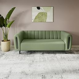 GODREJ INTERIO Sofa Paramount 3 Seater Fabric Sofa for Living Room, 1-Year Warranty, Solid Wood (Green)-image-35