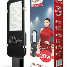 Murphy LED 20 Watts IP-65 BIS Approved Rectangular Waterproof Outdoor Street Light, Cool White, Pack of 1-image-6
