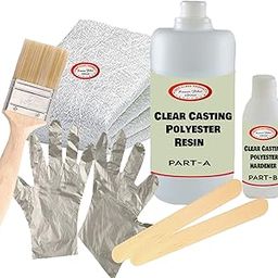 RAMAN FIBER GLASS Water Clear Crystal Resin UV Resistant| Long- Lasting| Smooth Finish| All Surface| Resin Kit (500) gm-image-92