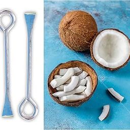 KITCHFREND Coconut Grater Stainless Steel Rod - Coconut White Remover from Sheel - Coconut Graters for Kitchen - Rust Free Heavy Stainless Steel Rod - Kitchen Accessories Items Coconut Grater - 2 Nos-image-7