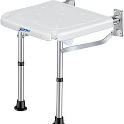 Simon’s Folding Wall Bath Chair with Adjustable Legs for Elderly to sit and take Bath in Bathroom, Shower Bench for Senior Citizens and Disabled-image-42