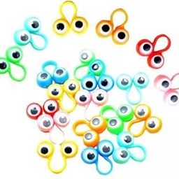 JAZZY PEARLS® 6xEyes Finger Puppets Multicolor Cute for Children Goodie Bag Fillers 20pcs|Toys & Hobbies | Educational | Other Educational Toys|Optional20/50pcs Finger Puppets(6 Pack)-picture-21