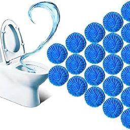 Automatic Toilet Bowl Cleaner Tablets 10 PCS, Bathroom Toilet Tank Cleaner, Toilet Blue Clean Bubbles, Long-Lasting, Mild Lemon Scent, Fresh Air and No Pungent (Pack Of 10)-picture-13