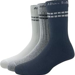 Cotton Men's Solid Calf Regular Socks-image-57