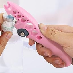 VOLDOT Ampoule Cutter for Doctors Nurse, Glass Bottle Cap Remover Cutter Ampule Breaker for Hospital and Clinic, Ampule Cutter with 5 Replaceable Grinding Wheels New ampoule Cutter (Multicolor)-image-57