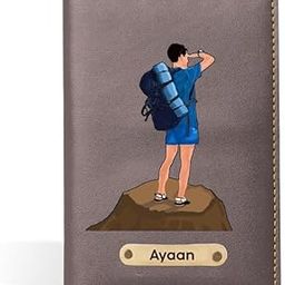 Custom Name Passport Cover for Men & Women | Personalized Travel Wallet & Passport Holder | Customized Leather Passport Cover | Stylish & Durable Travel Accessory - 18-42