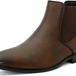 fentacia Faux Leather Formal Chelsea Boots for Men-picture-9