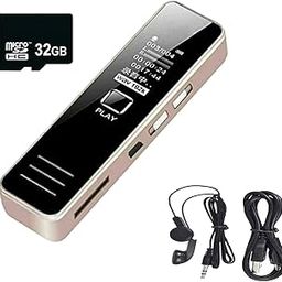 DDLC Mini Digital Voice Recorder with 32GB Memory, Activated, Professional Audio MP3 Player Recording Device Microphone Memory Card Included (LCD 32gb Voice Recorder)-13