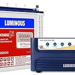 Luminous Inverter with Battery Combo, Hercules 1500 Sine Wave 1400VA 12 Volt Inverter with Red Charge RC 25000 Tall Tubular 200 Ah Battery Combo for Home, Office & Shop-picture-15