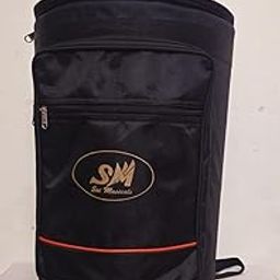SM'SAI MUSICALS Dholak Hard Fiber Black Bag with 1 Pocket (Recommended)-picture-20