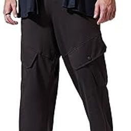 Air 1.0 Men's Cotton Solid Super Loose Fit Jogger | Track pants for man | Lower for man | Trouser for men | Baggy trackpants for men | Multipurpose | Mens Lower Activewear | Utility Pockets | Lightweight & Flexible Elastic Waist | Casual Joggers | Loose Fit-image-75