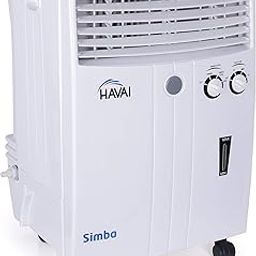 HAVAI Simba Personal Cooler | Blower Based Air | 100 Sq. Ft. Area Coverage | 20-Litre Tank Capacity | Single Honeycomb Pad | 8-Foot Air Throw | 1-Year Warranty | 3-Speed Control | White-image-71